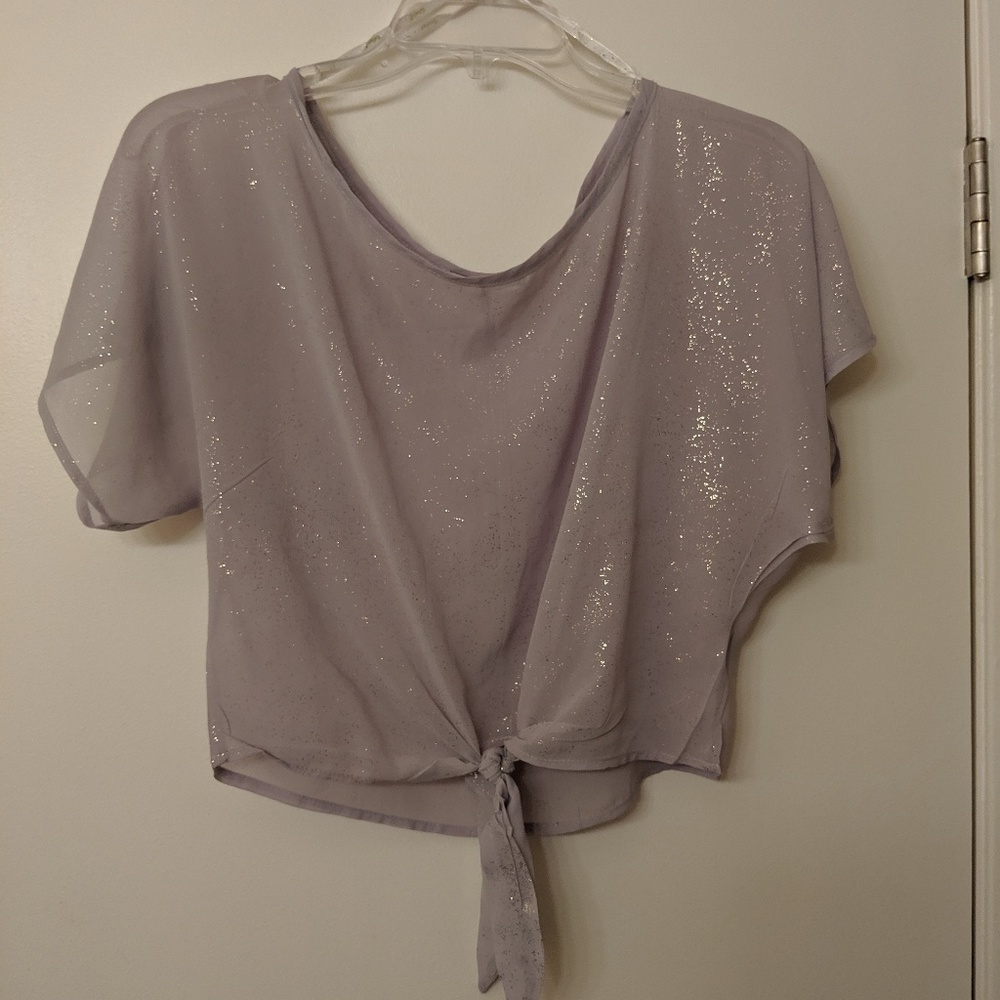 Sparkly crop top